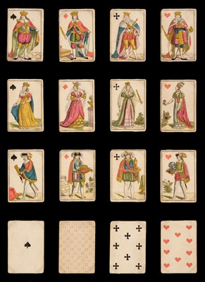 Lot 351 - Patience playing cards. German deck, Frankfurt: Johann Anton Steinberger, circa 1830, & 90 others