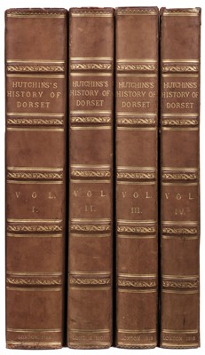 Lot 40 - Hutchins (John). The History and Antiquities of the county of Dorset, 2nd ed, 4 vols, 1796-1815