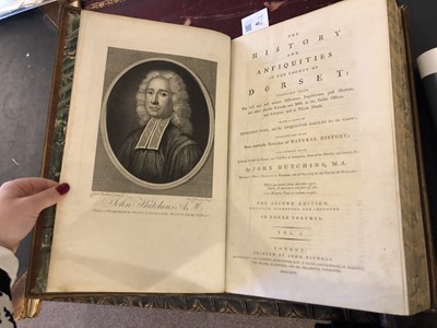 Lot 40 - Hutchins (John). The History and Antiquities of the county of Dorset, 2nd ed, 4 vols, 1796-1815