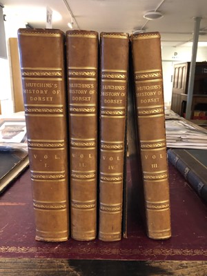 Lot 40 - Hutchins (John). The History and Antiquities of the county of Dorset, 2nd ed, 4 vols, 1796-1815
