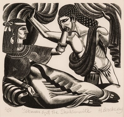 Lot 484 - Brockway (Harry, 1958-2024). Solomon and the Shulamite, circa 1990, wood engravings