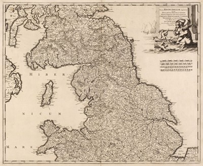 Lot 62 - British Isles. De Wit (Frederick), Tractus Regni Angliae Septentrion..., circa 1690