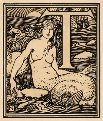 Lot 213 - Nelson (Harold, 1871-1948). Initial with Mermaid