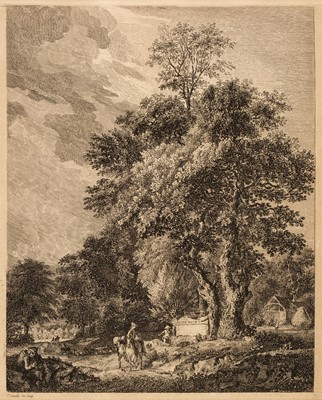 Lot 56 - Sandby (Paul, 1731-1809). Landscape with Travellers, etching, & 3 works by A. Waterloo