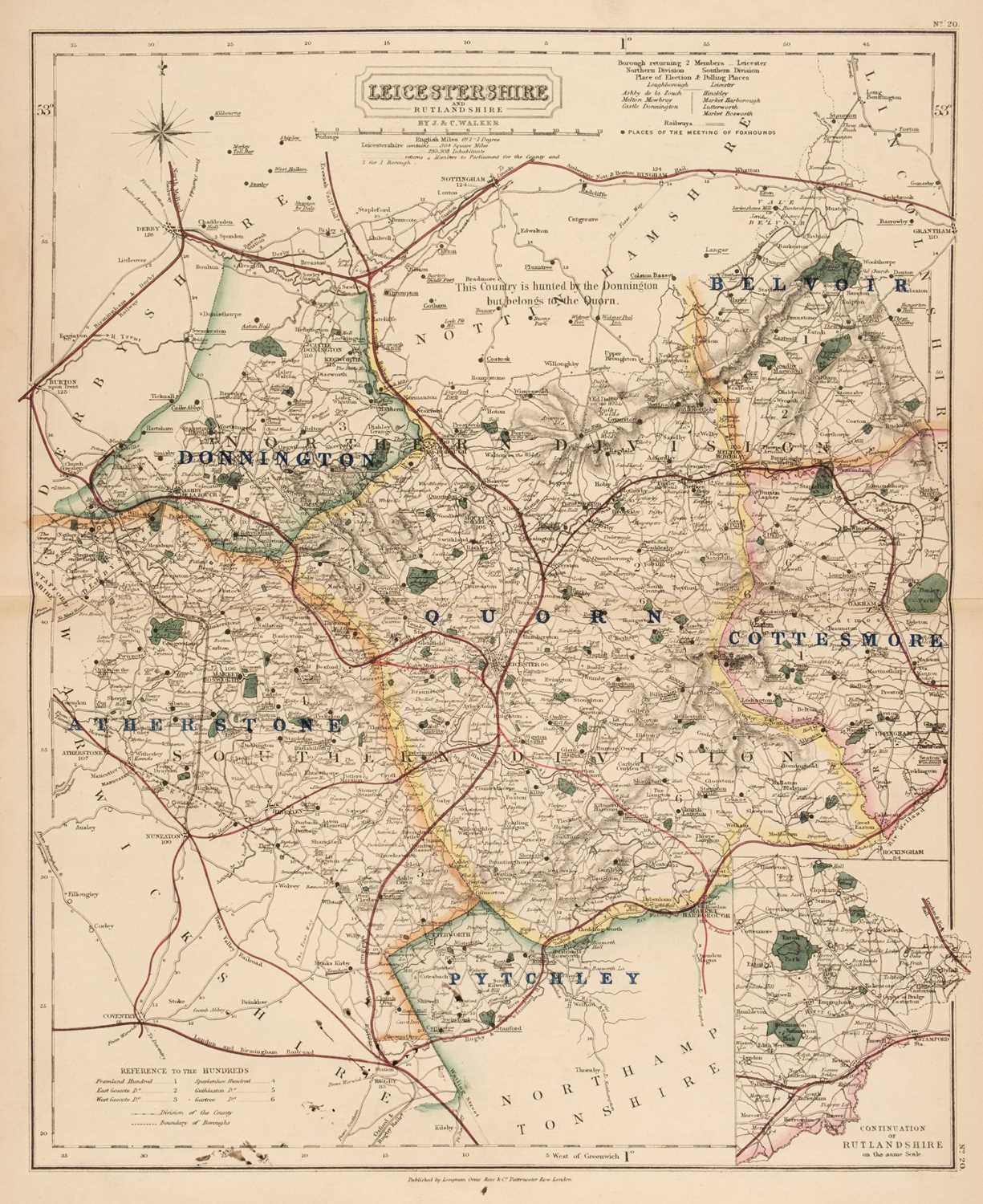 Lot 46 - Walker (J. & C., publishers). Hobson's Fox-Hunting Atlas, circa 1860