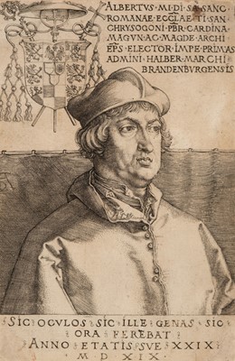 Lot 3 - Dürer (Albrecht, 1471-1528). Cardinal Albrecht of Brandenburg (The Small Cardinal), 1519