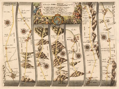 Lot 91 - Ogilby (John). The Roads from York to Whitby and Scarborough in Yorkshire [1675 or later]