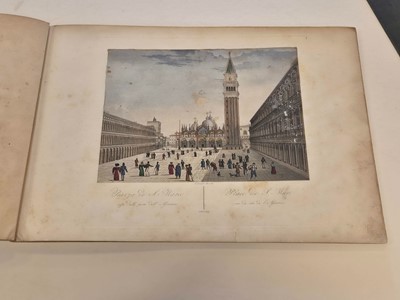 Lot 11 - Lazarri (Antonio). Nuova Raccolta delle Principali Vedute deila R. Citta di Venezia, 1831