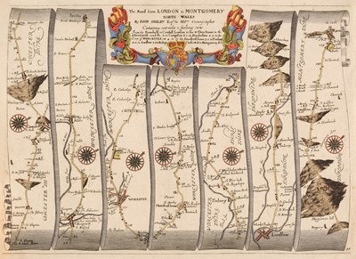 Lot 90 - Ogilby (John). The Road from London to Montgomery North Wales [1675 or later]