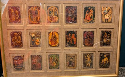 Lot 352 - Persian playing cards. As Nas cards, 19th century