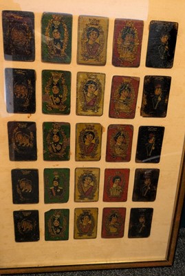 Lot 352 - Persian playing cards. As Nas cards, 19th century