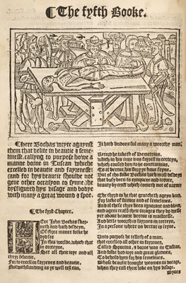 Lot 186 - Boccaccio (Giovanni). The Falls of... Princes and Princesses, translated by John Lydgate, 1554