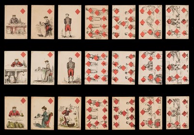 Lot 357 - Transformation playing cards. Nursery Rhymes, Maclure, Macdonald & Macgregor, 1865, & 2 others related