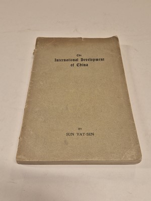 Lot 26 - Yat-Sen (Sun). The International Developement of China, 1st edition, 1920