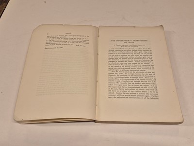 Lot 26 - Yat-Sen (Sun). The International Developement of China, 1st edition, 1920