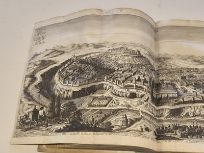 Lot 3 - Dapper (Olfert). Naukeurige Beschryving van gantsch Syrie, en Palestyn of Heilige Lant, 2 parts in 1, 1st edition, 1677