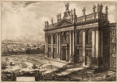 Lot 72 - Piranesi (Giovanni Battista, 1720-1778). Veduta della Facciata di dietro della Basilica..., 1775