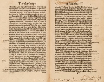 Lot 193 - Lloyd (Lodowick). The Pilgrimage of Princes, penned out of sundry Greeke and Latine aucthours, 1573