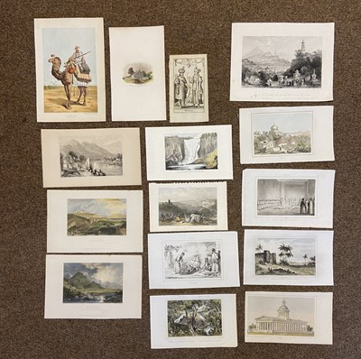 Lot 34 - Foreign Topographical Views. A Collection of approximately 130 prints, mostly 19th-century
