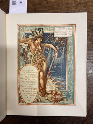 Lot 246 - Crane (Walter, illustrator). Columbia's Courtship, Boston: L.Prang & Co, 1st edition, [1893]