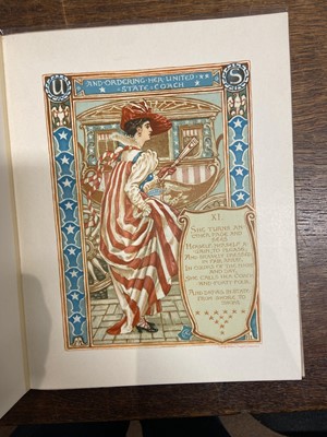 Lot 246 - Crane (Walter, illustrator). Columbia's Courtship, Boston: L.Prang & Co, 1st edition, [1893]