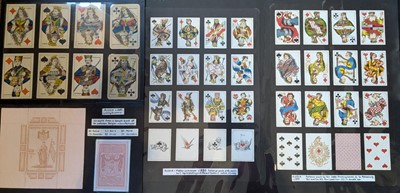 Lot 354 - Playing cards. Crimean War pack, Germany or Belgium?, circa 1860, & 29 others