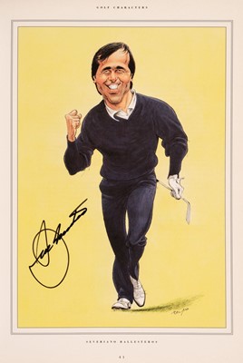 Lot 84 - Golfing Autographs. Golf Characters. Caricatures by John Ireland...