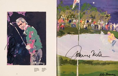 Lot 83 - Golfing Autographs. Big-Time Golf, illustrated by LeRoy Neiman, edited by Sharon AvRutrick...