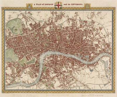 Lot 86 - London. Walker (J & C), A Plan of London and its Environs, circa 1835