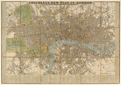 Lot 83 - London. Cruchley (G. F.), Cruchley's New Plan of London..., circa 1832