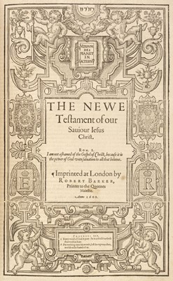 Lot 207 - Bible [English]. [The Holy Bible, containing the Old Testament and the New, 1602]