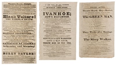 Lot 133 - Theatre Playbills. A group of 50 playbills for performances at Theatre Royal...