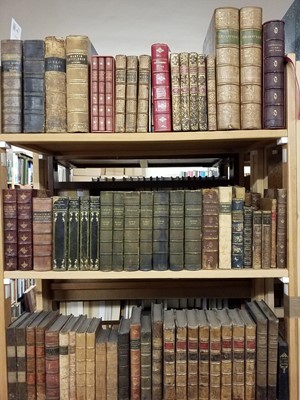 Lot 466 - Bindings. A large collection of 18th & 19th Century literature, approximately 130 volumes