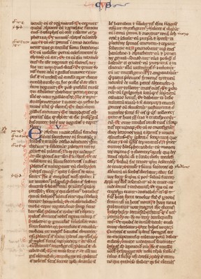 Lot 150 - Single manuscript leaf from a Latin Bible on vellum, possibly Oxford, circa 1250