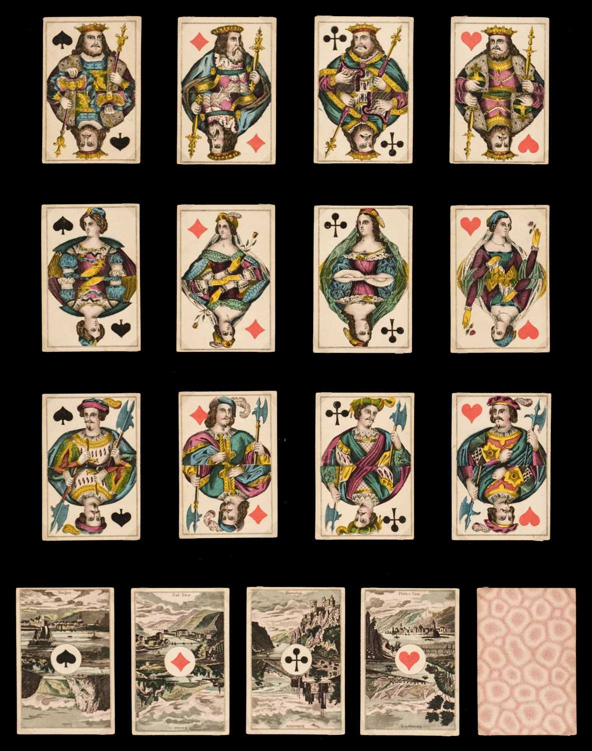 Lot 348 - German playing cards. XP5 pattern, unknown maker, circa 1860, & 39 others