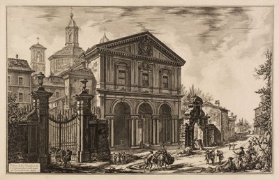 Lot 44 - Piranesi (Giovanni Battista, 1720-1778). Veduta della Basilica di S. Sebastiano..., 1750