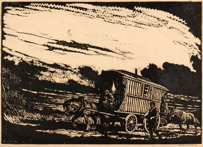 Lot 48 - Mackey (Haydn Reynolds, 1883-1979). Gypsy caravan, circa 1940