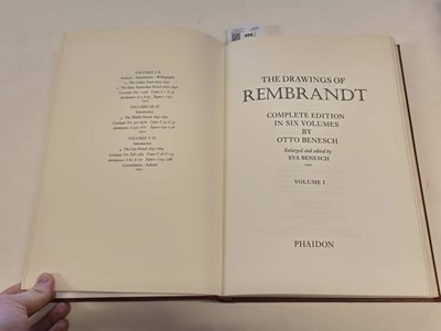 Lot 406 - Benesch (Otto). The Drawings of Rembrandt, 6 volumes, de luxe edition, London: Phaidon, 1973