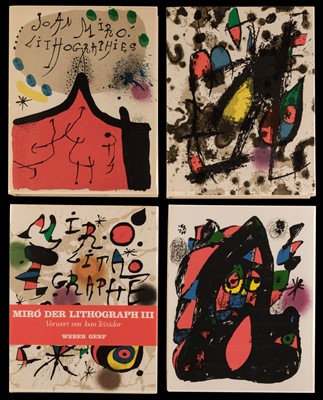 Lot 411 - Miro (Joan). Litografe, 4 volumes, Barcelona, 1972-82