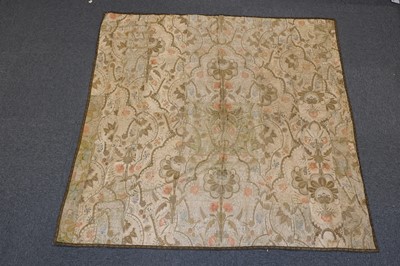 Lot 545 - Fabric. An 18th century brocade panel, & 2 others similar