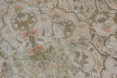 Lot 545 - Fabric. An 18th century brocade panel, & 2 others similar