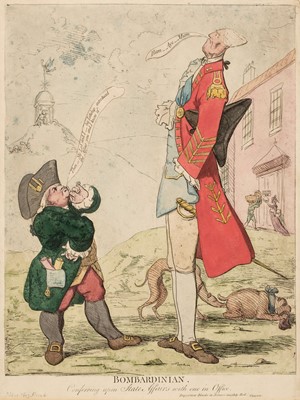 Lot 335 - Gillray (James, attrib.). Bombardinian, circa 1779