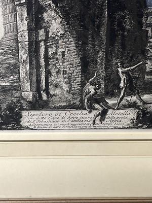 Lot 24 - Piranesi (Giovanni Battista, 1720-1778). Sepolcro di Cecilia Metella, 1762