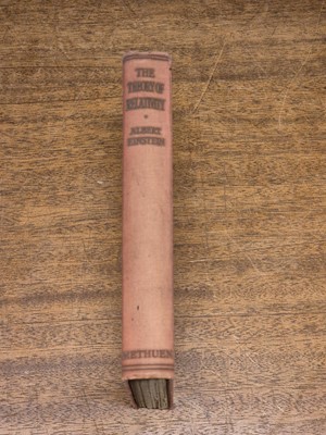 Lot 343 - Einstein (Albert). Relativity, 1st edition in English, Methuen, 1920