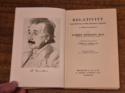 Lot 343 - Einstein (Albert). Relativity, 1st edition in English, Methuen, 1920