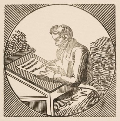 Lot 139 - Attributed to Thomas Bewick (1753-1828). John Bewick at a Writing Desk