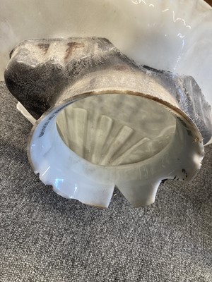 Lot 728 - Motoring Memorabilia. Shell and Redline glass petrol pump globes