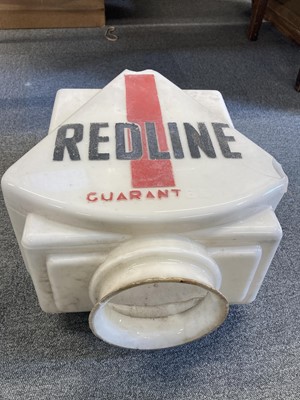 Lot 728 - Motoring Memorabilia. Shell and Redline glass petrol pump globes