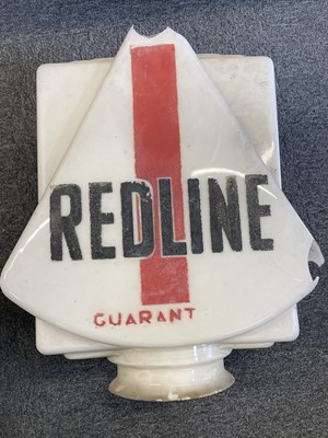 Lot 728 - Motoring Memorabilia. Shell and Redline glass petrol pump globes