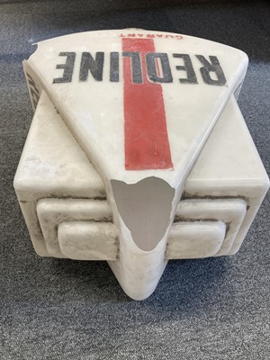 Lot 728 - Motoring Memorabilia. Shell and Redline glass petrol pump globes